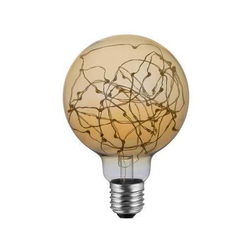 [8055681814967] LED Milleluci Golden Globe Bulb G95 2W 40Lm E27 2000K