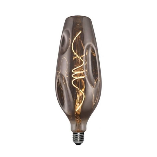 [8055681814349] LED Smoky Bumped Bottle Filament Spiral Bulb 5W 100Lm