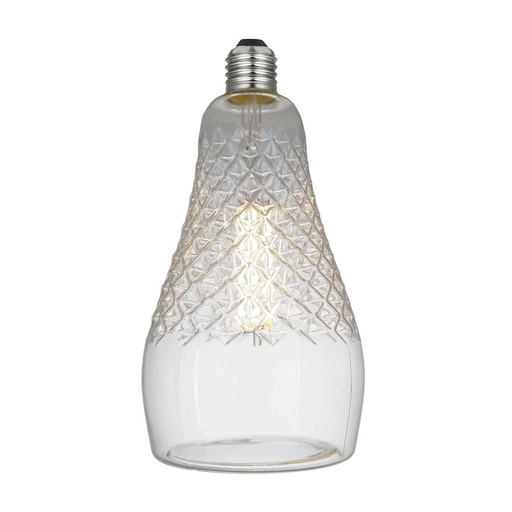 [8055681815452] Iris Linea Crystal 6W 600Lm E27 2700K Clear LED Bulb