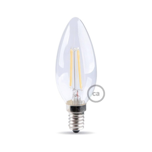 [8055681811904] LED Bulb Transparent Olive 4,5W 470Lm E14 2700K