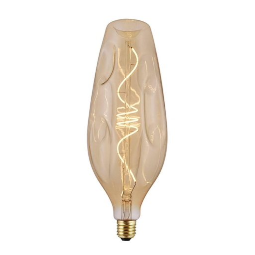 [8055681814356] Golden LED Bumped Bottle Filament Spiral Bulb 5W 250Lm