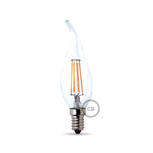 [8055681812970] 4.5W 470Lm E14 2700K Transparent LED Light Bulb Windburst 4.5W 470Lm