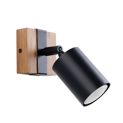 [SL.1343] Wall lamp FAGER 1 black