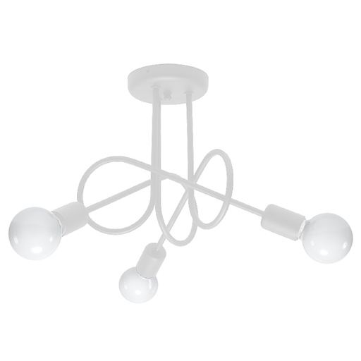 [SL.1431] Chandelier LOOP 3 white