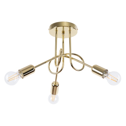 [SL.1437] Chandelier LOOP 3 glossy gold