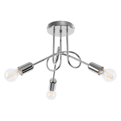 [SL.1440] Chandelier LOOP 3 chrome