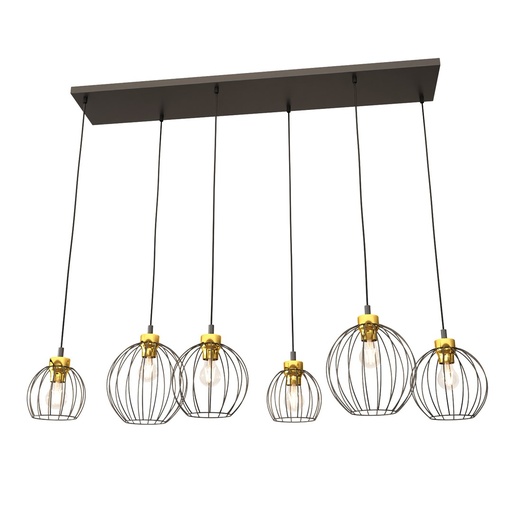 Nando 6 Bl Gold pendant lamp