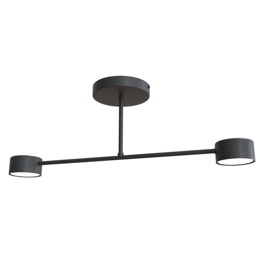 Halo 2 Black ceiling lamp