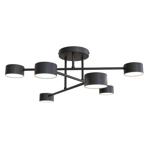 Halo 6 Black ceiling lamp