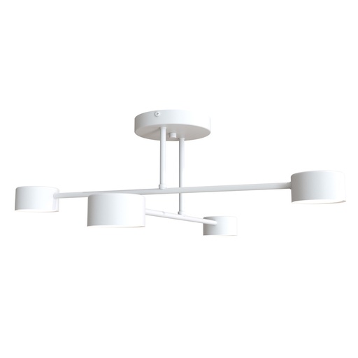 [1356/4] Halo 4 White ceiling lamp