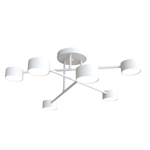 [1356/6] Halo 6 White ceiling lamp