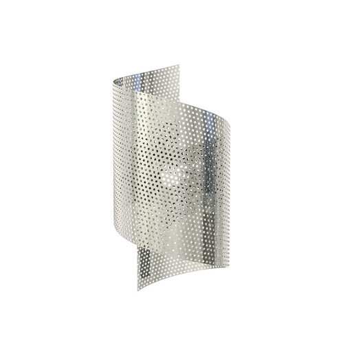 [1357/1] Spiral Chrome wall lamp