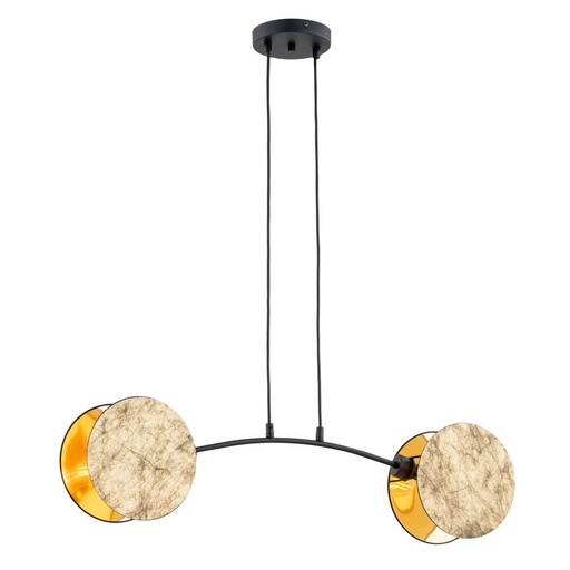 [1326/2] Motif 2 Gold pendant lamp