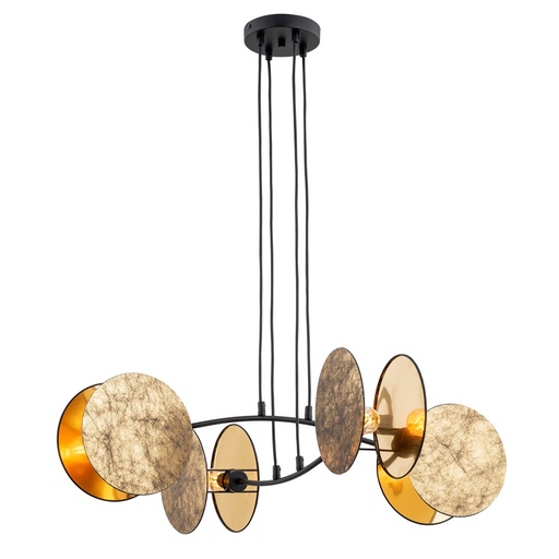 [1326/4] Motif 4 Gold pendant lamp