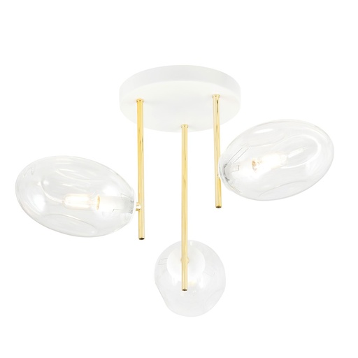 [1276/3] Argo 3 Wh Transparent ceiling lamp