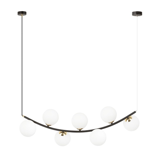 [1298/7] Ritz 7 Bl Opal pendant lamp