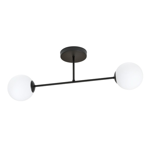 [1232/2] Roma 2 Bl Opal ceiling lamp
