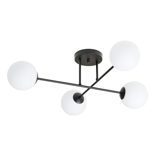 [1232/4] Roma 4 Bl Opal ceiling lamp