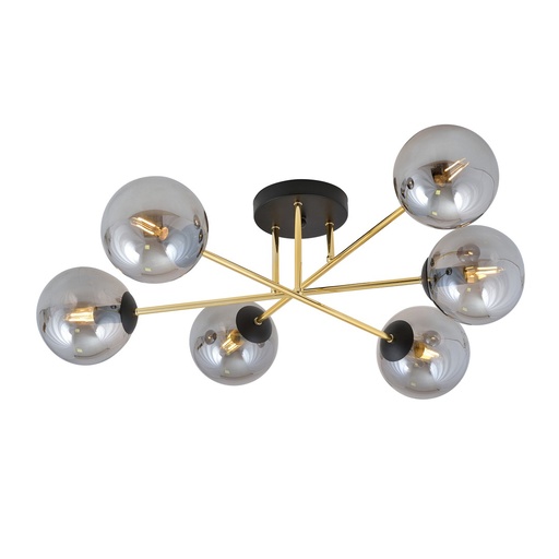 [1269/6] Magnum 6 Bl Grafit ceiling lamp
