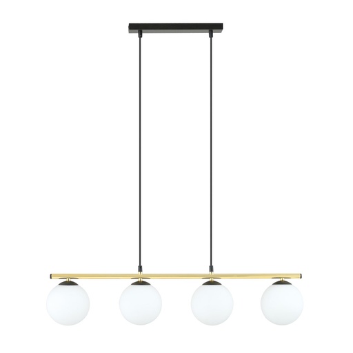 [1254/4] Alora 4 Bl Opal pendant lamp