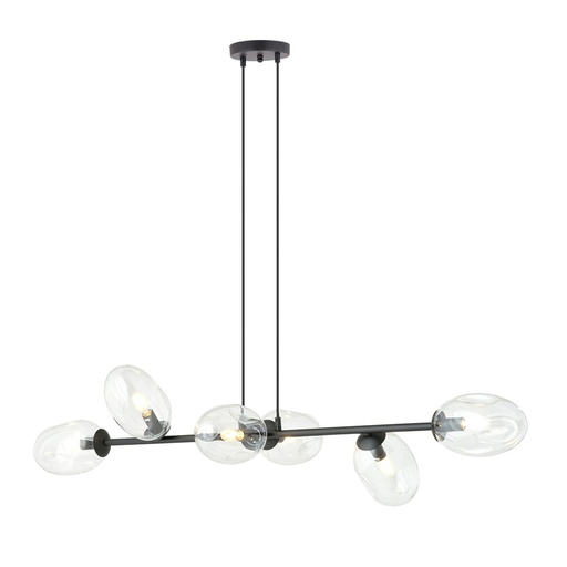 [1262/6] Pandora 6 Bl Transparent pendant lamp