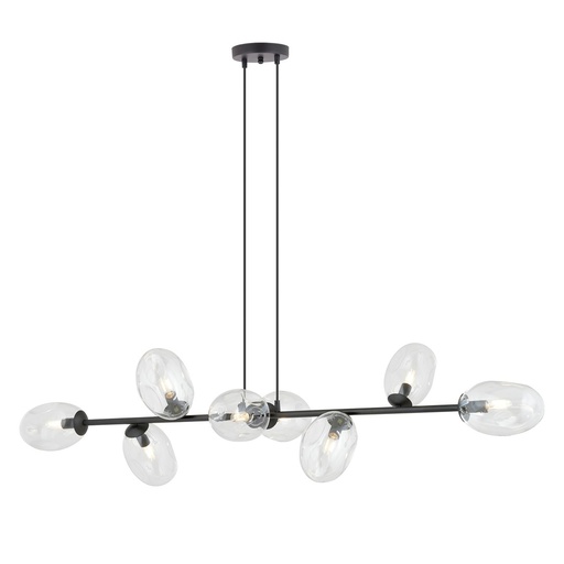 [1262/8] Pandora 8 Bl Transparent pendant lamp