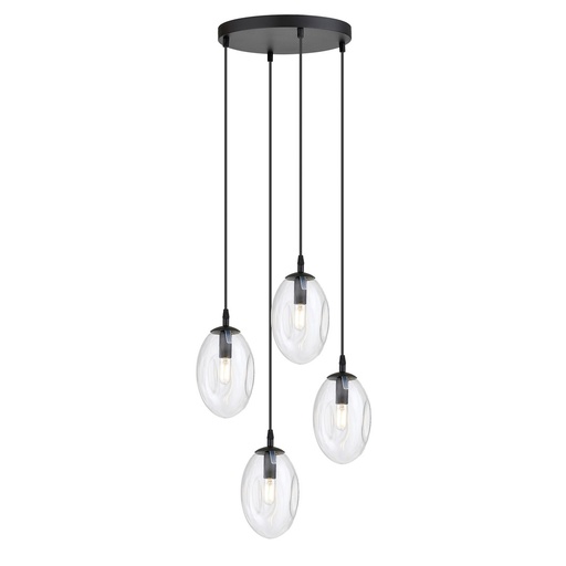 [1265/4PREM] Astral 4 Bl Premium Transparent pendant lamp