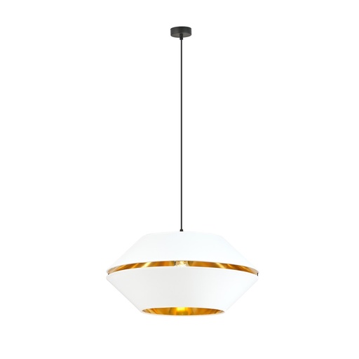 [1182/1] Piano 1 White/Gold pendant lamp