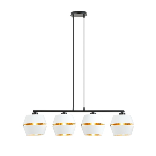 [1182/4] Piano 4 White/Gold pendant lamp
