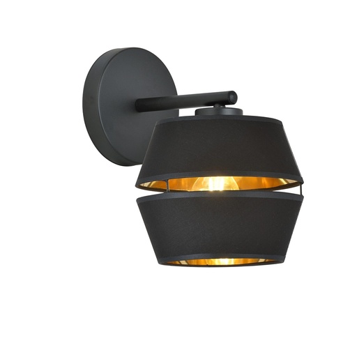 [1183/K1] Piano K1 Black/Gold wall lamp