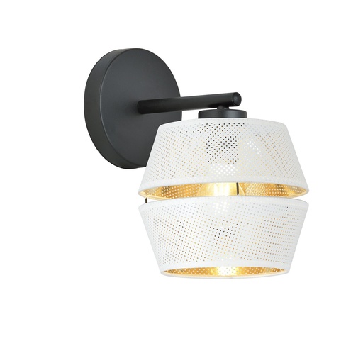 [1184/K1] Malia K1 White/Gold wall lamp
