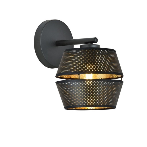 [1185/K1] Malia K1 Black/Gold wall lamp