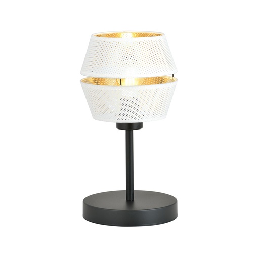Malia Ln White/Gold table lamp