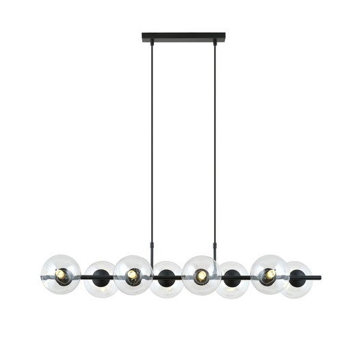 [1206/8] Rory 8 Transparent pendant lamp