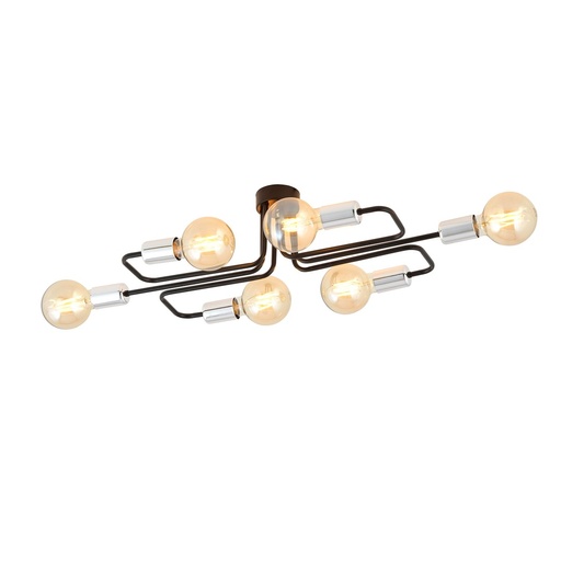 [1174/6A] Veken 6A Silver ceiling lamp