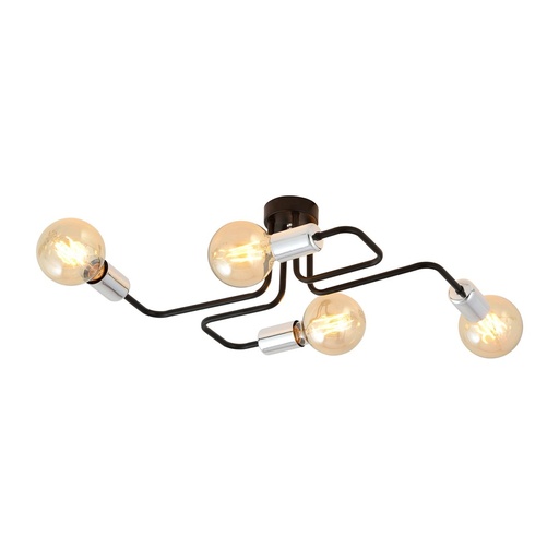 [1174/4] Veken 4 Silver ceiling lamp