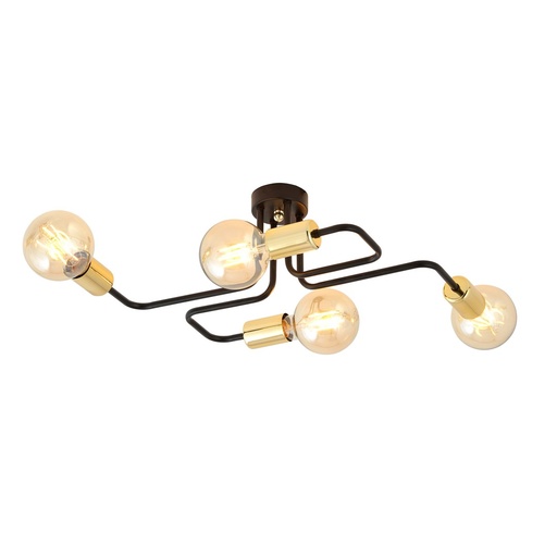 [1175/4] Veken 4 Gold ceiling lamp