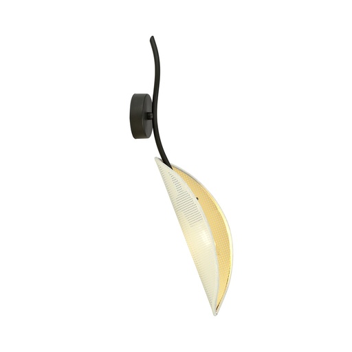 [1107/K1] Lotus K1 White/Gold wall lamp