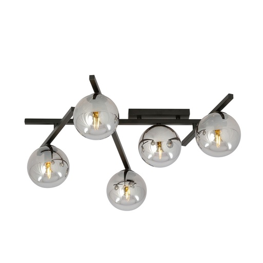 [1104/5] Smart 5 Black/Grafit ceiling lamp