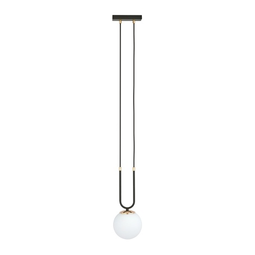 [1112/1] Glam 1 Black/Opal pendant lamp
