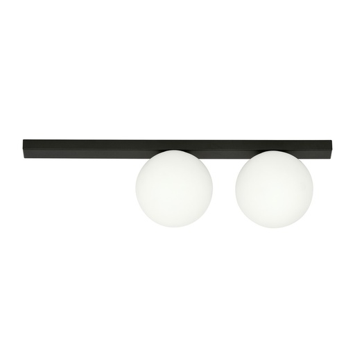 [1124/2] Fit 2 Black/Opal ceiling lamp