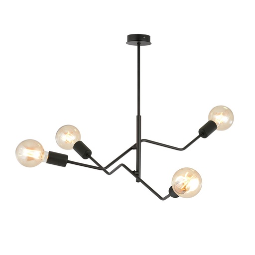 [1126/4] Frix 4 Black ceiling lamp