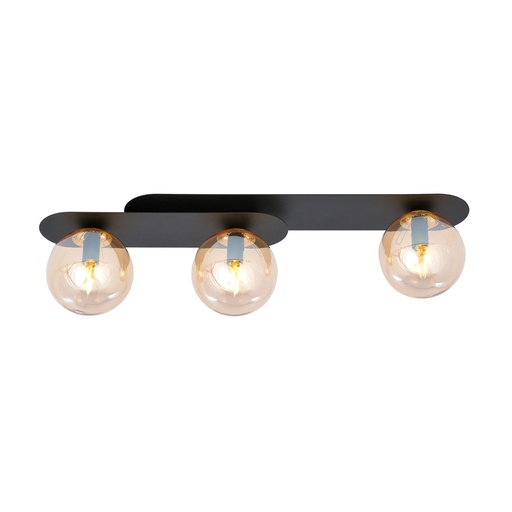 [1120/3] Plaza 3 Black/Miodowy ceiling lamp