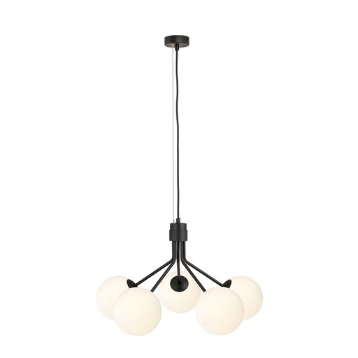[1138/5] Nova 5 Black/Opal pendant lamp