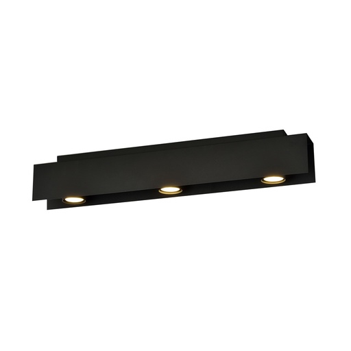 [1141/3] Kenno 3 Black ceiling lamp