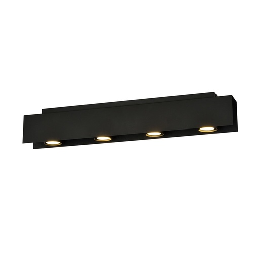 [1141/4] Kenno 4 Black ceiling lamp