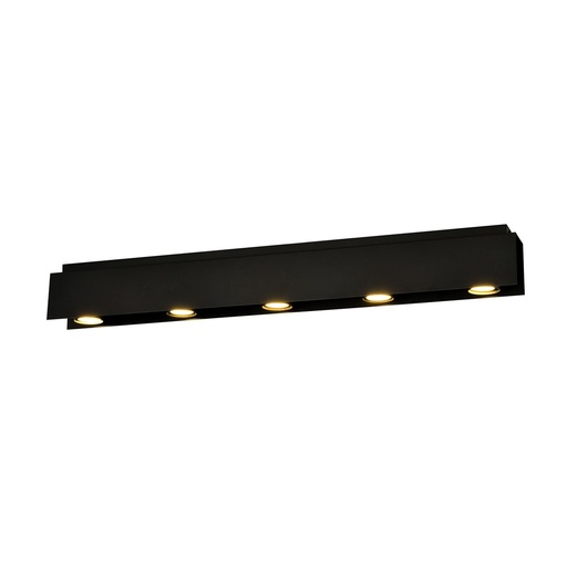 [1141/5] Kenno 5 Black ceiling lamp