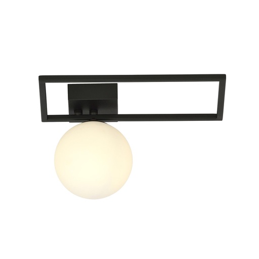 [1130/1D] Imago 1D Black/Opal ceiling lamp