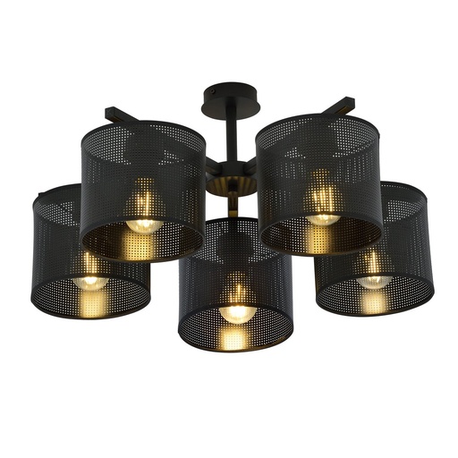 [1143/5] Jordan 5 Black ceiling lamp