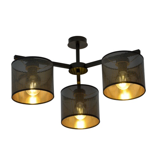 [1144/3] Jordan 3 Black/Gold ceiling lamp